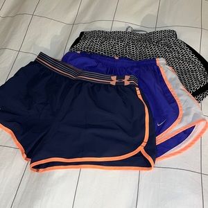 Bundle of 3 size medium running shorts